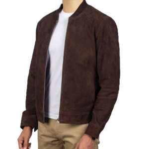 Suede Bomber Jacket