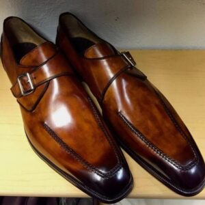Two-Tone Monk Loafers