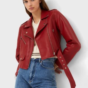 Womens Custom  Moto  Leather Jacket