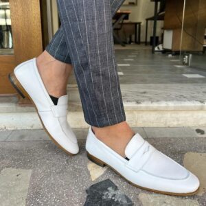 White Belgian Loafers
