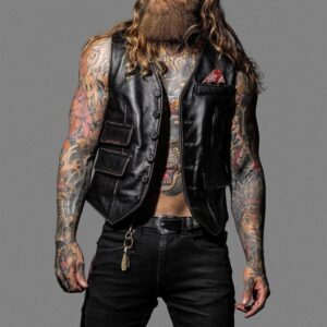 Lamb Leather Waistcoat