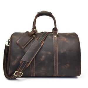Leather Weekender Duffel