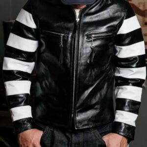 Monochrome Moto Racer Jacket
